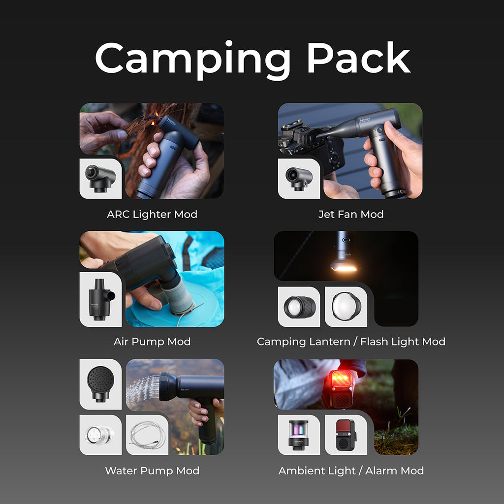 Aecooly Camping Pack Black