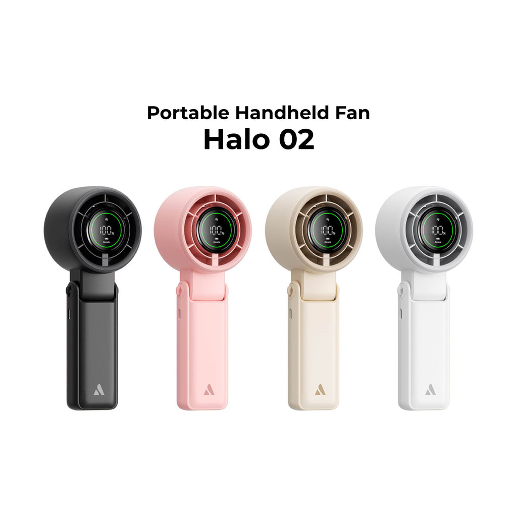 Aecooly Halo 02 Handheld Fan-3600mAh / 5000mAh, Low Noise.(Model PB02/PB02-A)