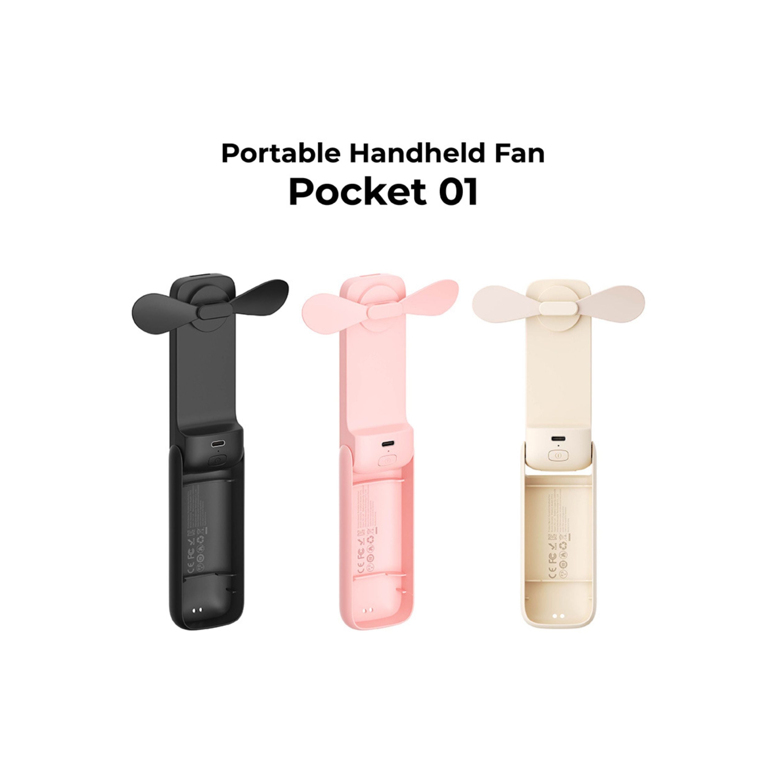Aecooly Pocket 01 Foldable Handheld Fan, 2000 mAh (Model PF01)