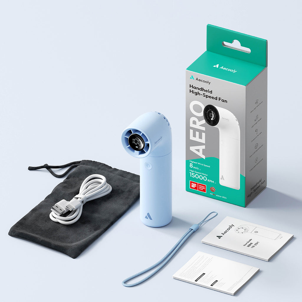 Aecooly Aero Handheld Fan-3500mAh, LED Display Screen.(Model PH02)