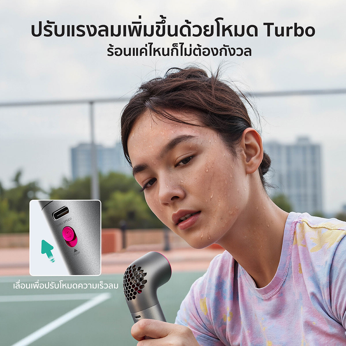 Aecooly Aero Ultra Handheld Fan-4500mAh, LED Disply Screen.(Model PH03)