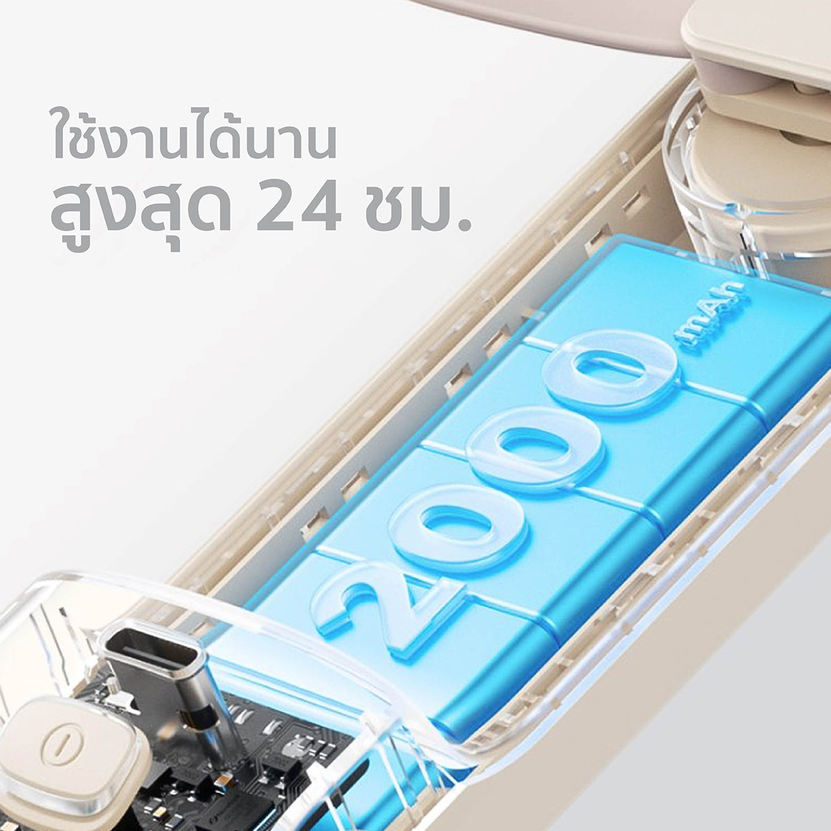 Aecooly Pocket 01 Foldable Handheld Fan, 2000 mAh (Model PF01)