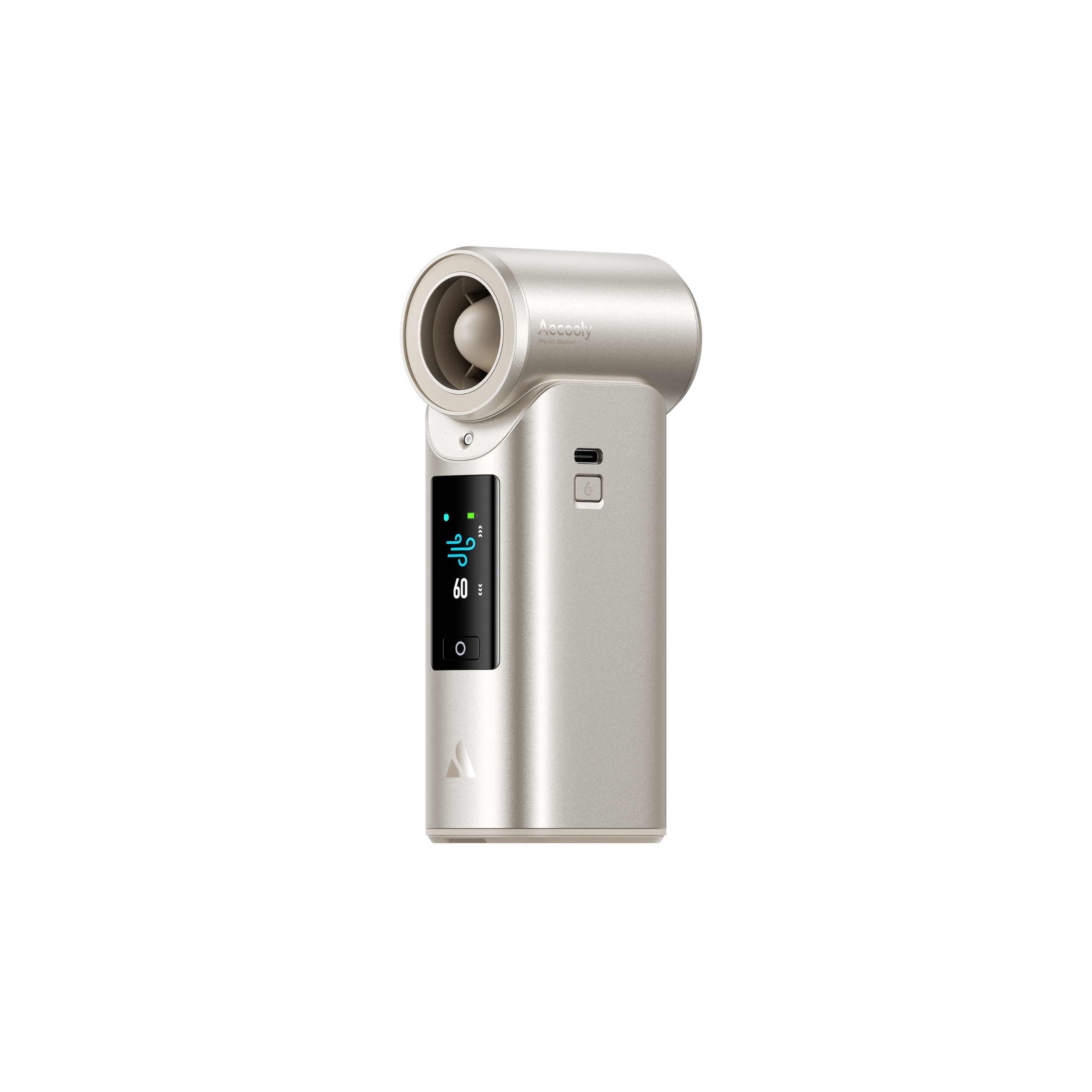 [NEW] Aecooly Cold Air Pro 6000mAh Handheld Cooling Mist Fan – Powerful Airflow, LED Display, Model PM01