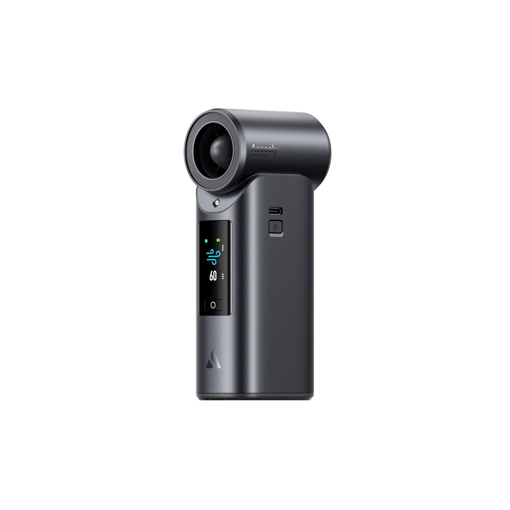 [NEW] Aecooly Cold Air Pro 6000mAh Handheld Cooling Mist Fan – Powerful Airflow, LED Display, Model PM01