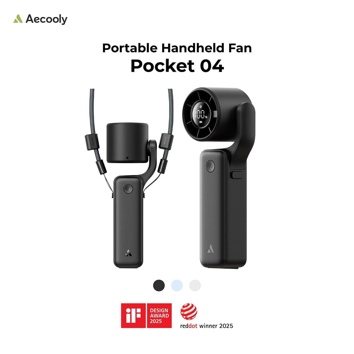 [NEW] Aecooly Foldable Handheld Fan Pocket 04 (3500mAh) Portable and rotatable (Model PF04)