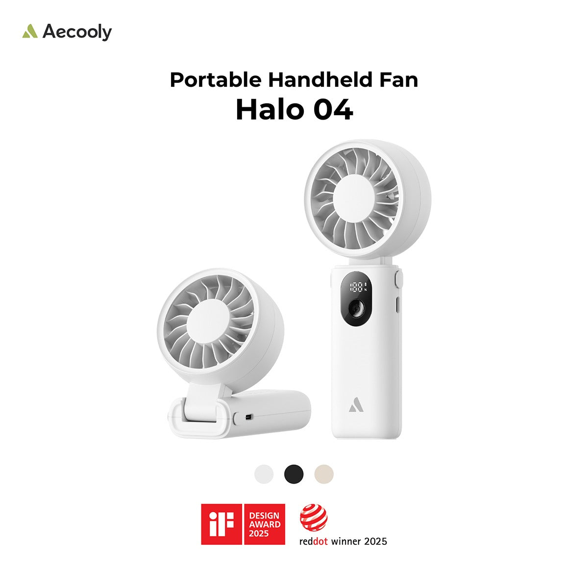 [NEW] Aecooly Handheld Fan Halo 04, 3600mAh, Low Noise.(Model PE02)