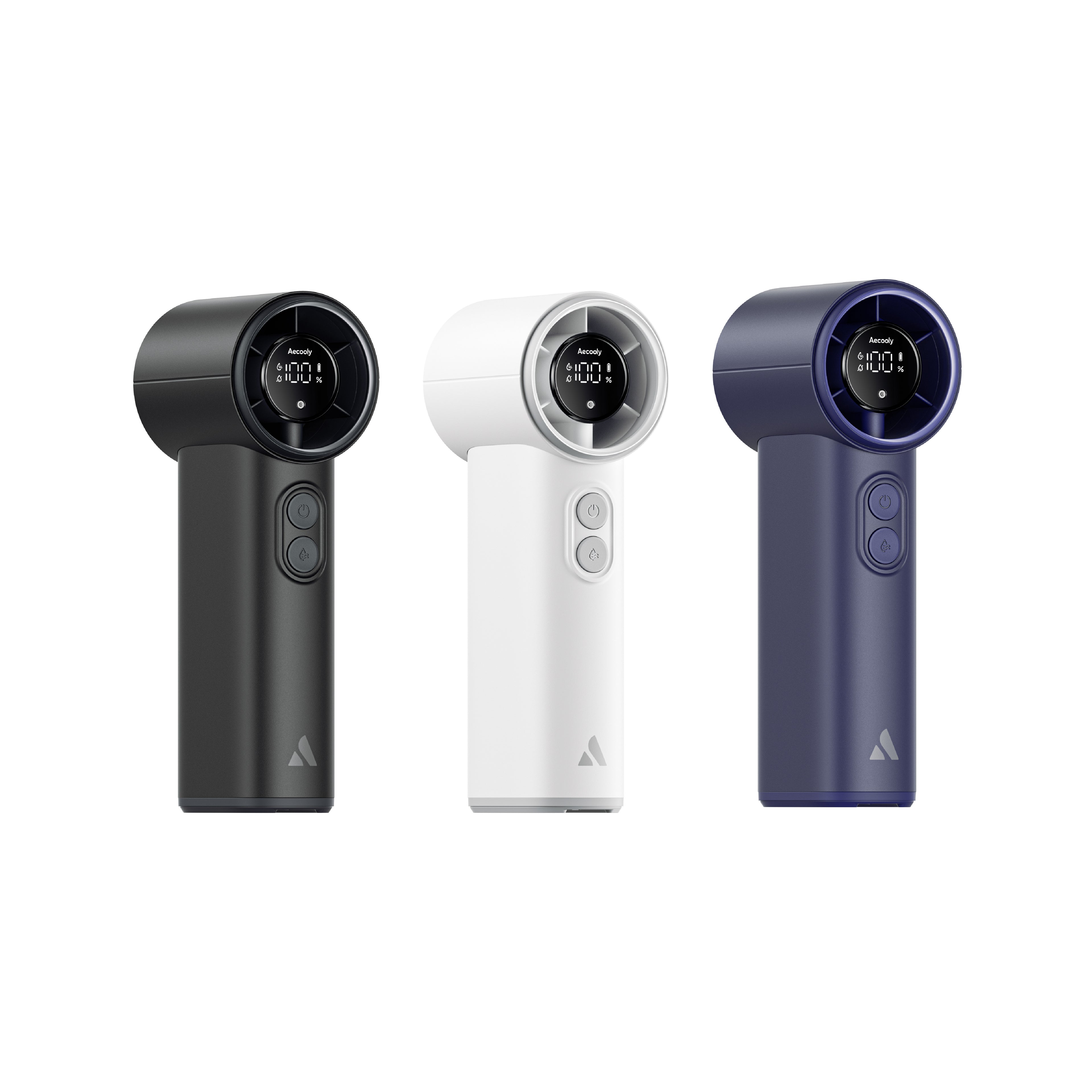[NEW] Aecooly Portable Cold Air Fan, 4500mAh Battery, USB Fan with 5 Speed Levels, Powerful Airflow, with Mist Spray and LED