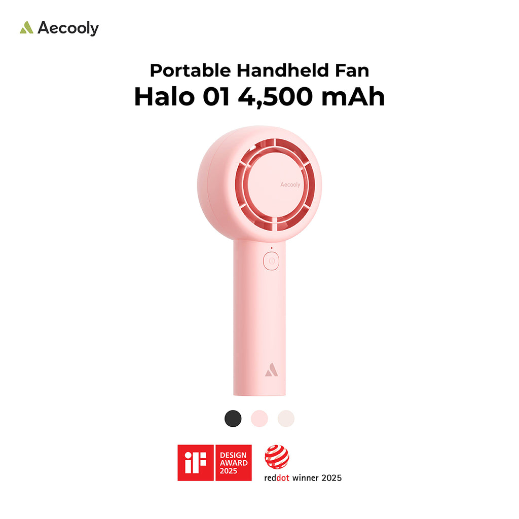 Aecooly Halo 01 Handheld Fan-4500mAh, Easy to Use. (Model PB01-A)