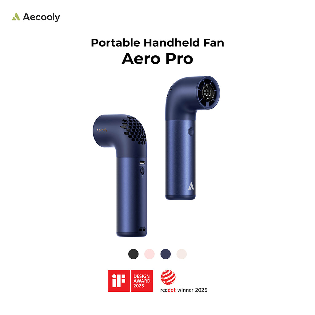 Aecooly Aero Pro Handheld Fan-3500mAh, LED Display Screen.(Model PH01)